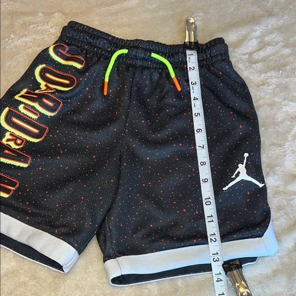 Jordan Black Shorts with Neon and White Details - Picture 8 of 9